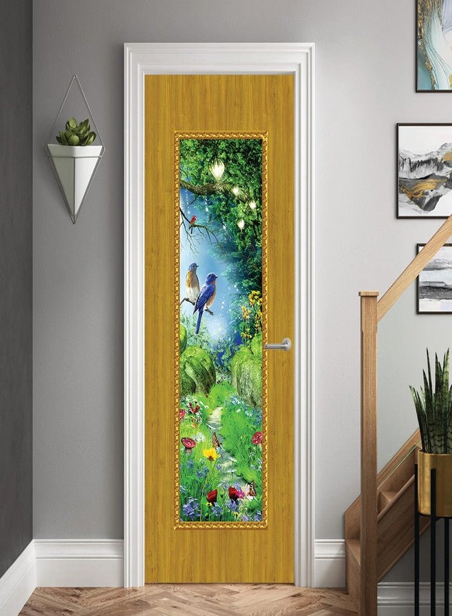 Wallpaper Mart Sticker Wallpaper for Door, Almirah, Table, Ac, Fridge (Size 30x78 Inches) Design12 - Image 2